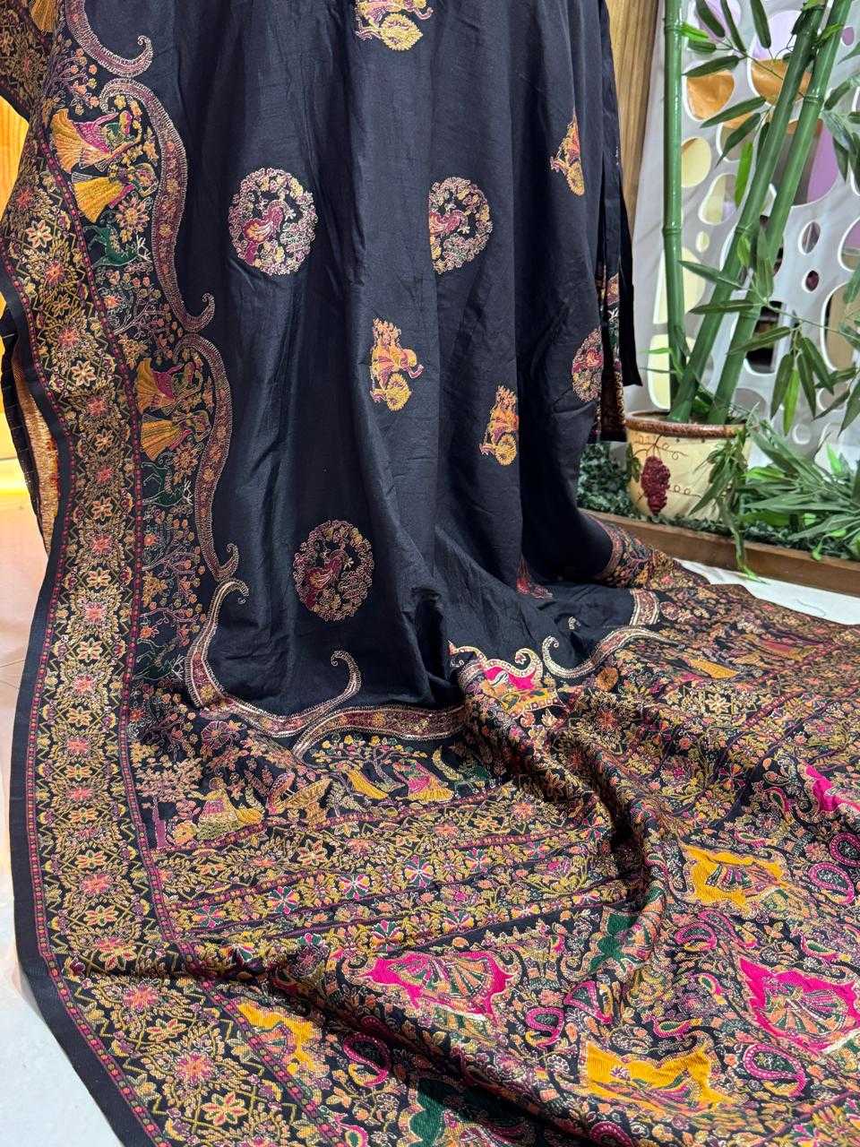 Ynf Pashmina RIN101 ANT68 Silk Sarees Durga Pooja Sarees Festive Collections Wholesale Heavy Silk Sarees Soft Silk Sarees Zari Border Silk Sarees Manufacturer