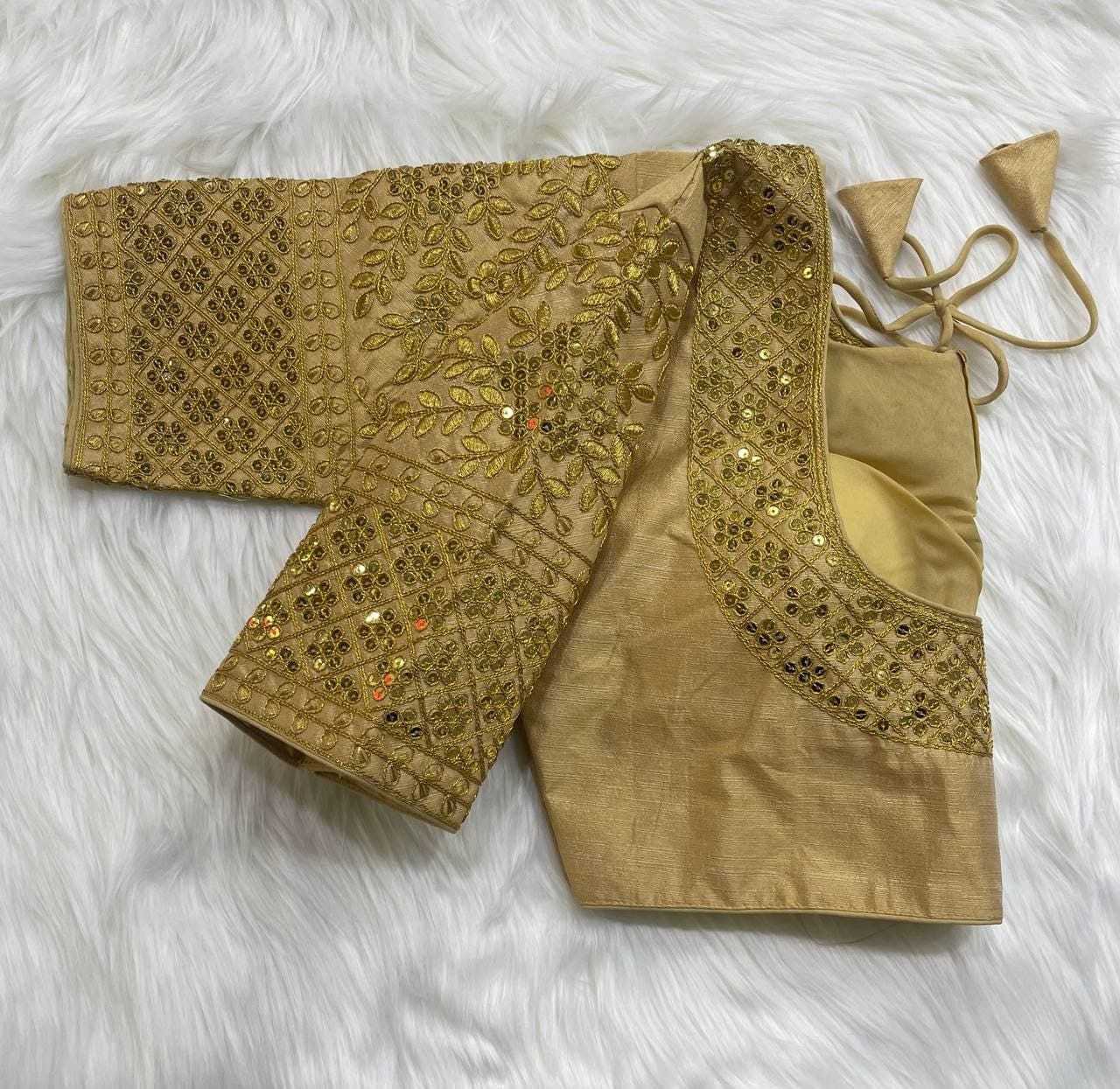 Ynf Phantom Silk RIN117 205 Readymade Blouses Rakhi Collections Wedding Collections Wholesale Sequence Embroidery Blouse Party Wear Blouse Silk Blouse Manufacturer