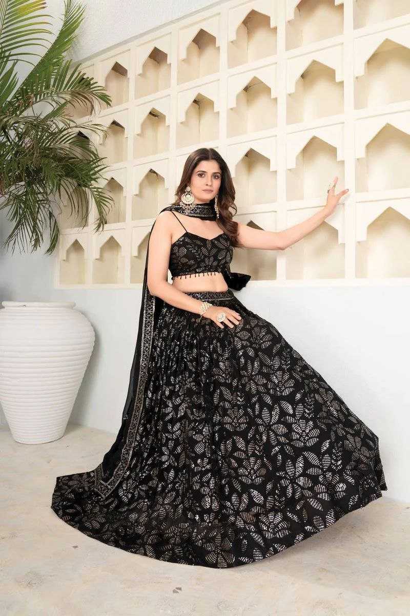 Ynf Premium Georgette RIN121 1025 Lehengas Wholesale Georgette Lehenga Lehenga With Dupatta Lehenga With Cancan Manufacturer