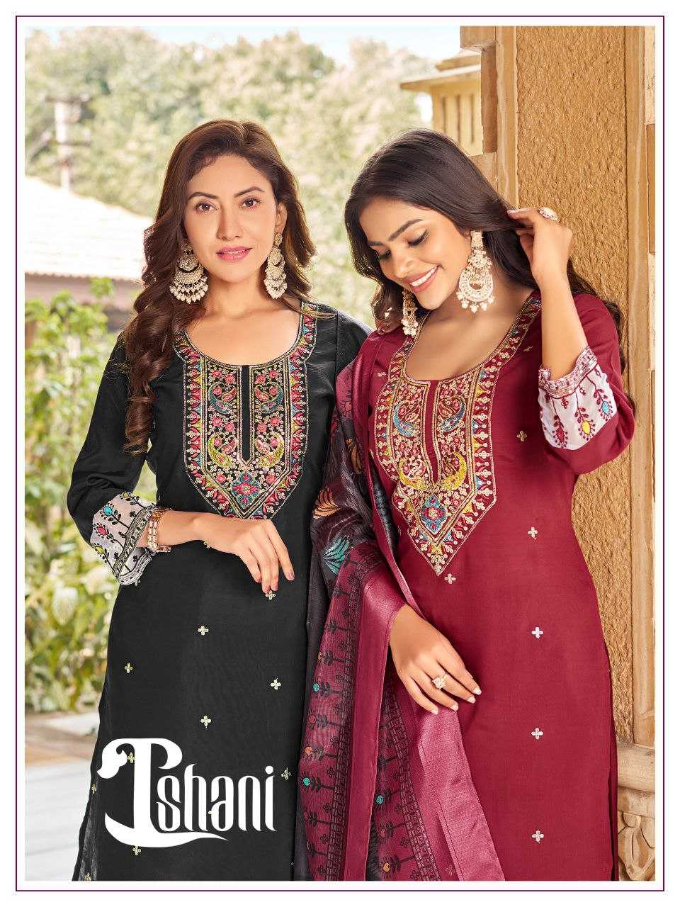 Ynf Premium Roman Silk KESH246 ISHANI Suits & Dresses Wedding Collections Festive Collections Wholesale Embroidery Suits Ladies Silk Suit Silk Suits Manufacturer