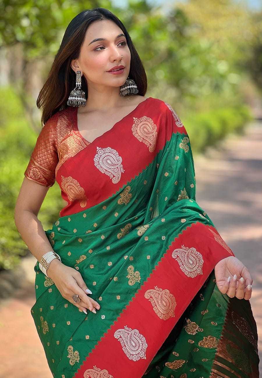 Ynf Premium Silk RIN116 REW71 Silk Sarees Wholesale Soft Silk Sarees Brocade Sarees Zari Border Silk Sarees Manufacturer