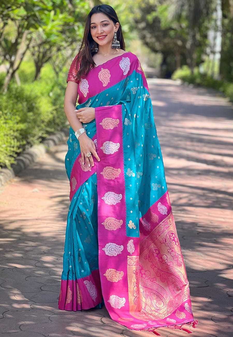 Ynf Premium Silk RIN116 REW71 Silk Sarees Wholesale Soft Silk Sarees Brocade Sarees Zari Border Silk Sarees Manufacturer