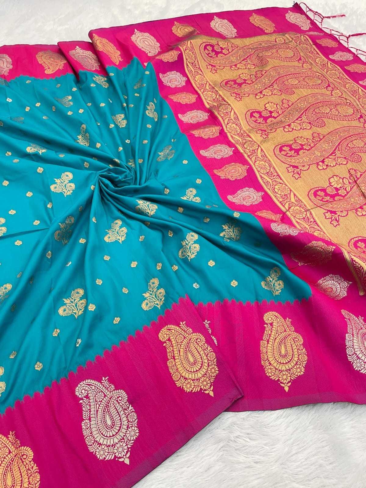 Ynf Premium Silk RIN116 REW71 Silk Sarees Wholesale Soft Silk Sarees Brocade Sarees Zari Border Silk Sarees Manufacturer