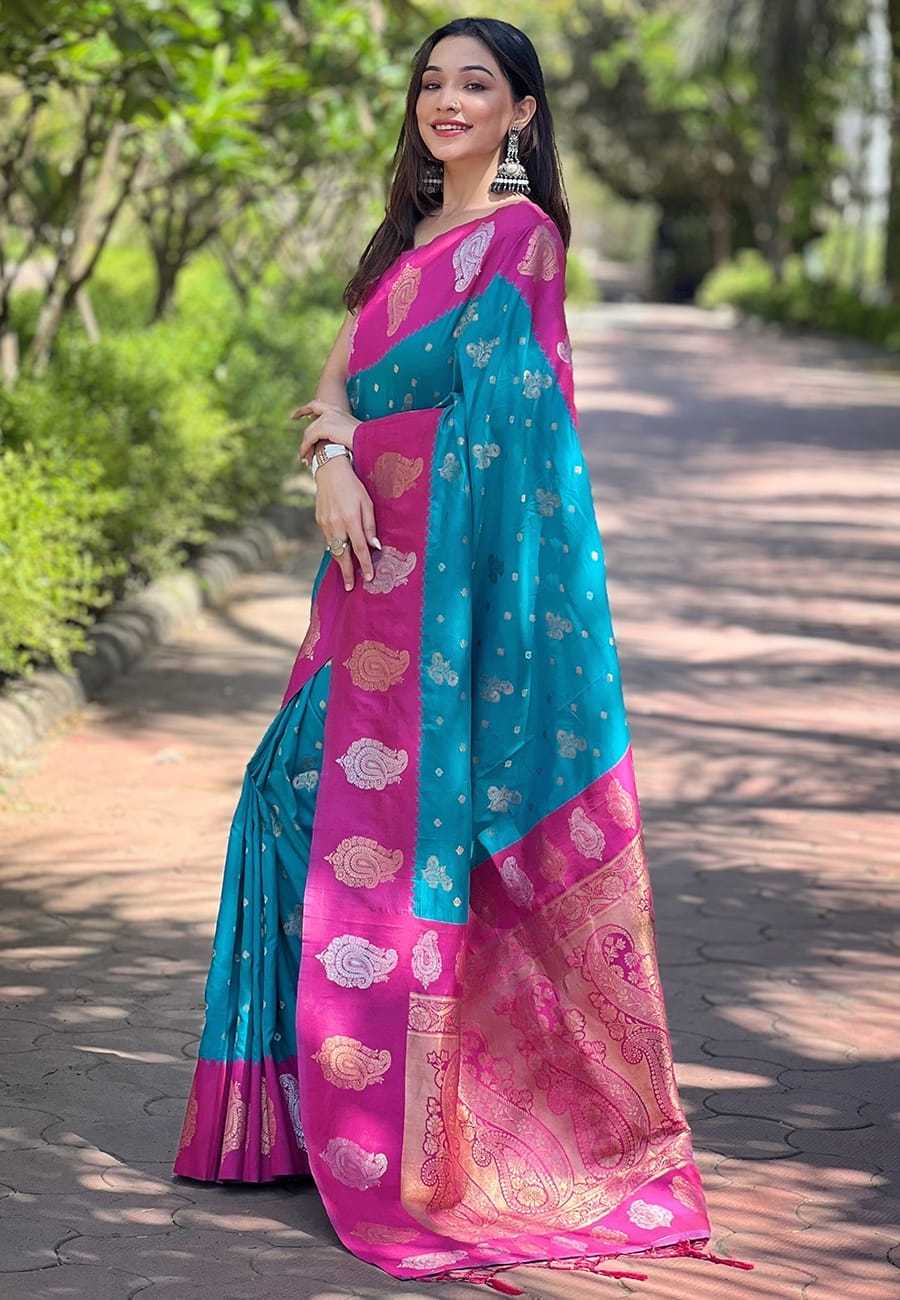 Ynf Premium Silk RIN116 REW71 Silk Sarees Wholesale Soft Silk Sarees Brocade Sarees Zari Border Silk Sarees Manufacturer