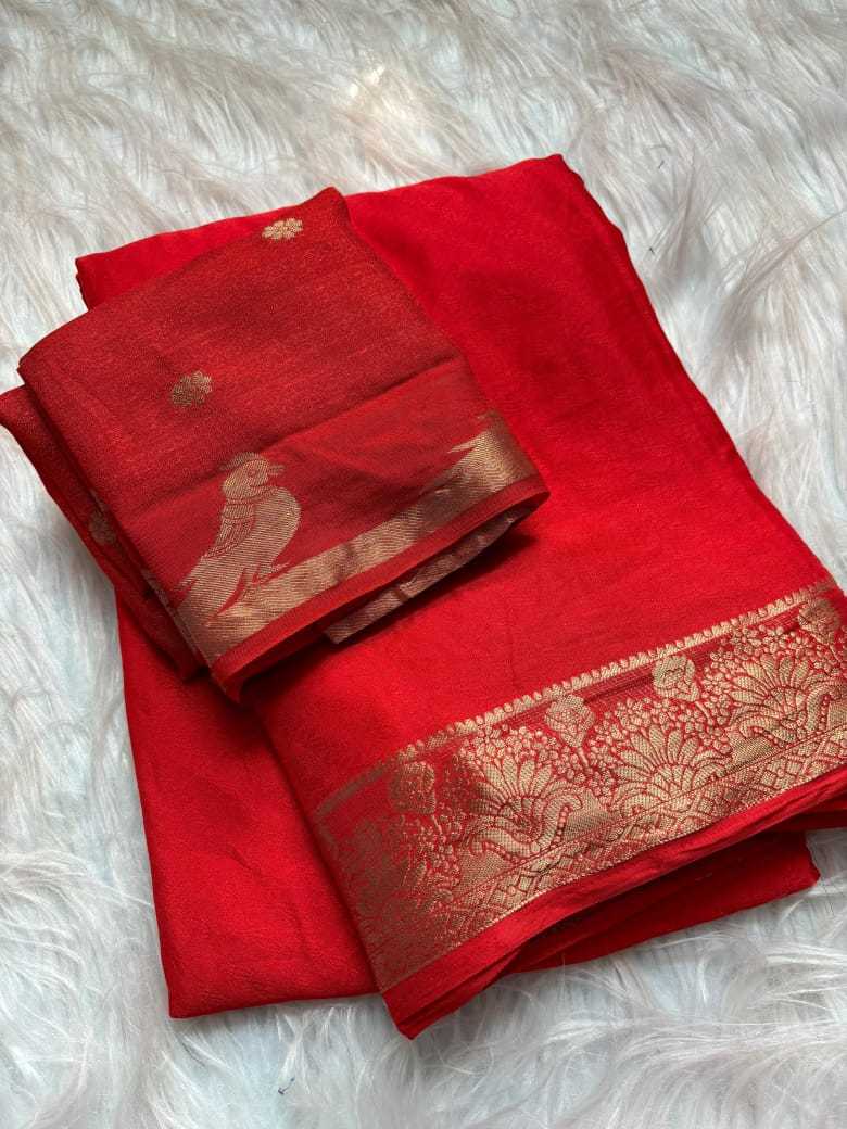 Ynf Pure Chiffon KESH222 RUN53 Sarees Wholesale Designer Sarees Fancy Sarees Jacquard Saree Manufacturer