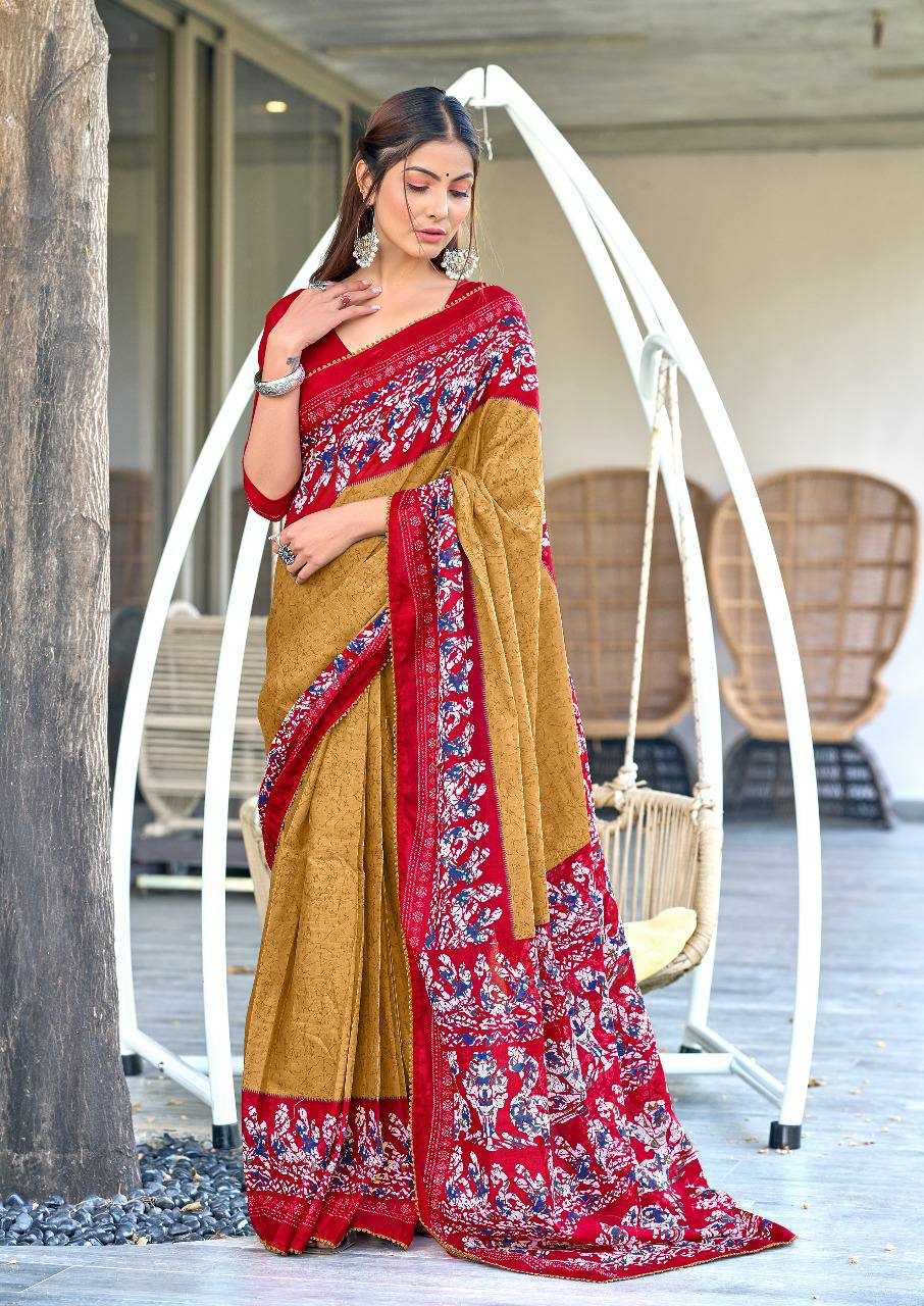 Ynf Pure Cotton KESH244 BATIK QUEEN Sarees Wedding Collections Festive Collections Wholesale Party Wear Sarees Fancy Sarees Cotton Sarees Manufacturer