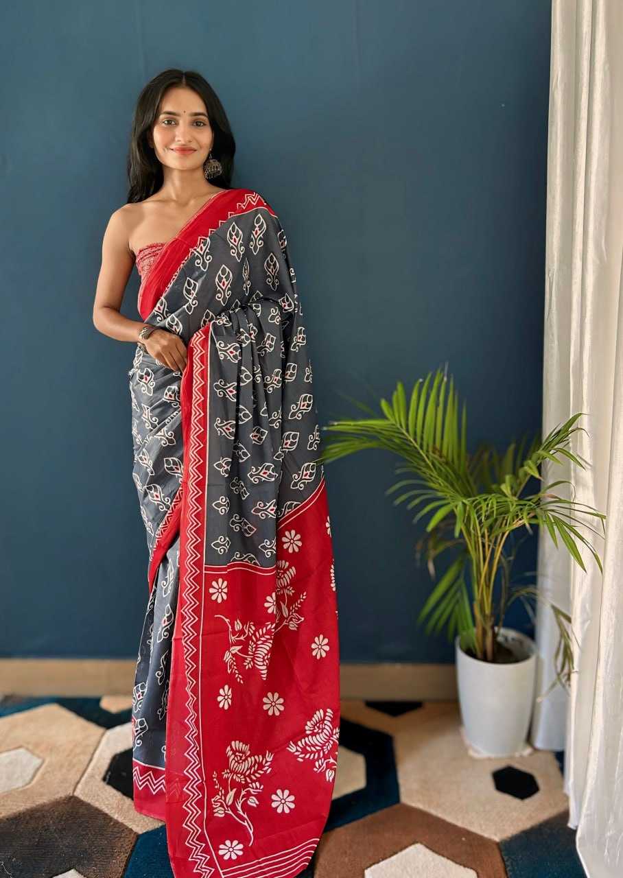 Ynf Pure Cotton KESH244 IKKAT CHOICE Sarees Wholesale Printed Sarees Ikkat Saree Cotton Sarees Manufacturer