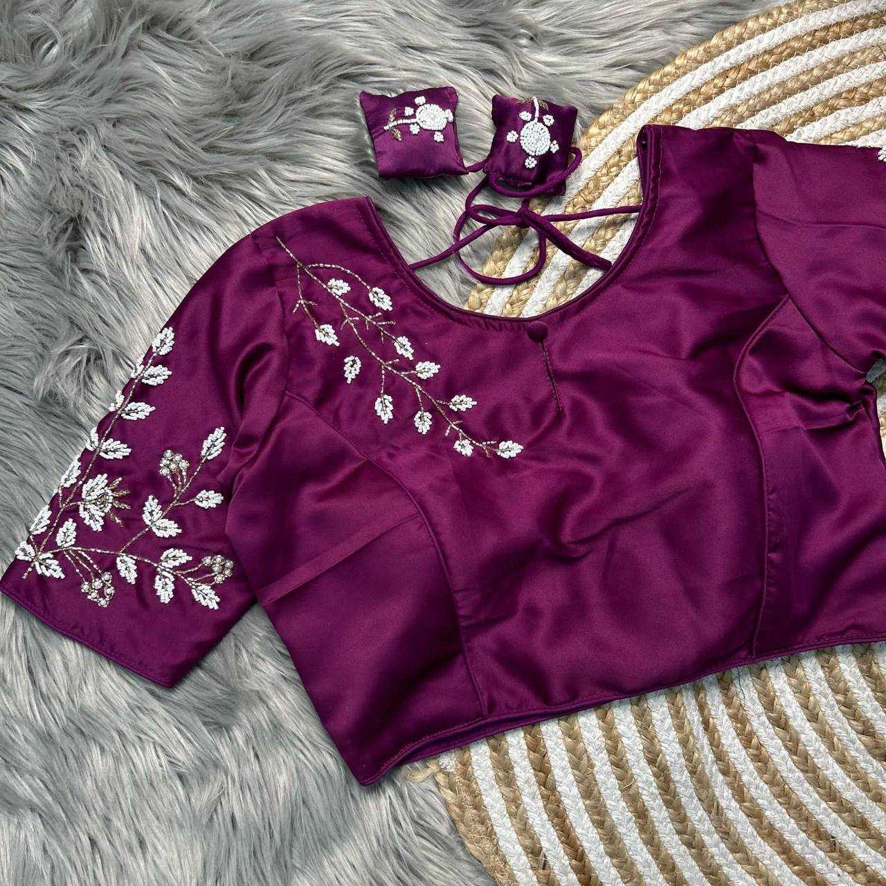 Ynf Pure Silk KESH116 WMF08 Readymade Blouses Wholesale Blouse Designer Blouse Silk Blouse Manufacturer