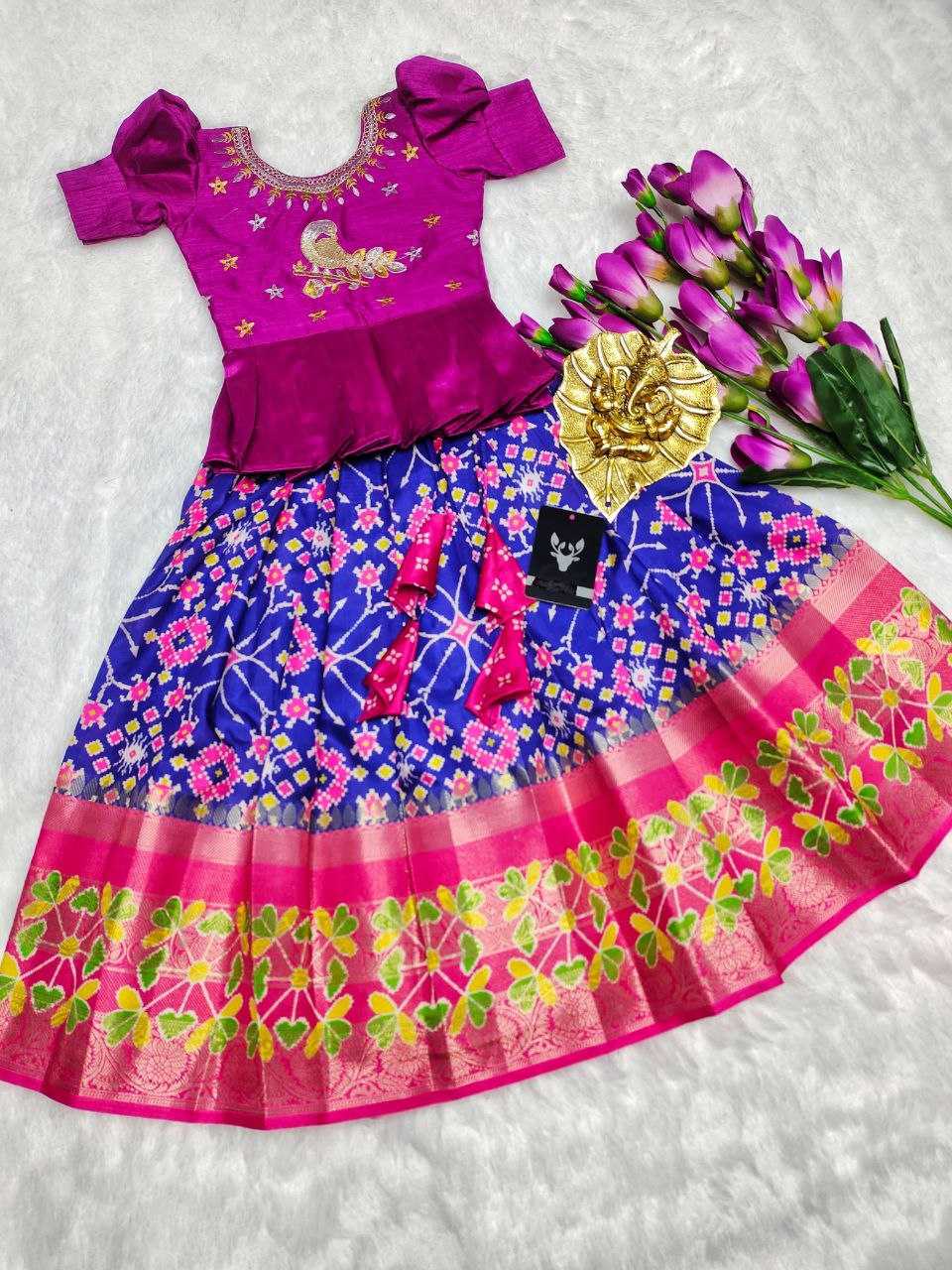 Ynf Pure Silk RIN161 RPVR17 Kids Wear Wholesale Kids Lehenga Kids Lehenga Choli Baby Girl Lehenga Manufacturer