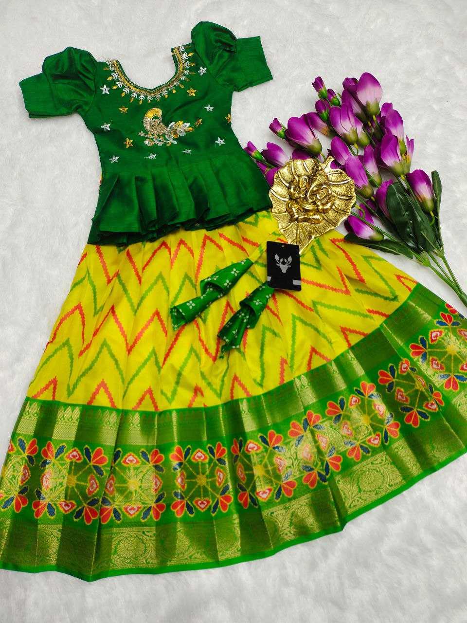 Ynf Pure Silk RIN161 RPVR17 Kids Wear Wholesale Kids Lehenga Kids Lehenga Choli Baby Girl Lehenga Manufacturer