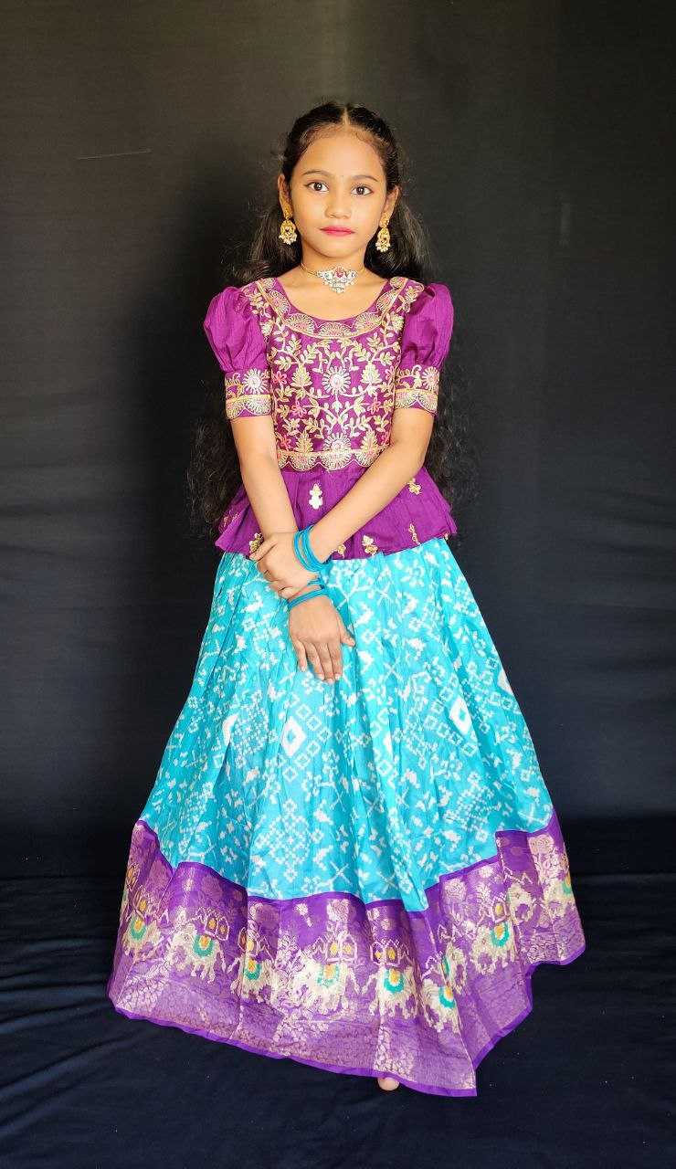 Ynf Pure Silk RIN161 RPVR17 Kids Wear Wholesale Kids Lehenga Kids Lehenga Choli Baby Girl Lehenga Manufacturer