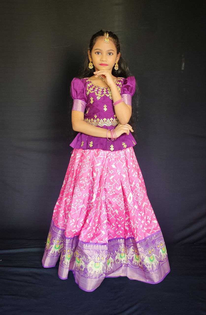 Ynf Pure Silk RIN161 RPVR17 Kids Wear Wholesale Kids Lehenga Kids Lehenga Choli Baby Girl Lehenga Manufacturer