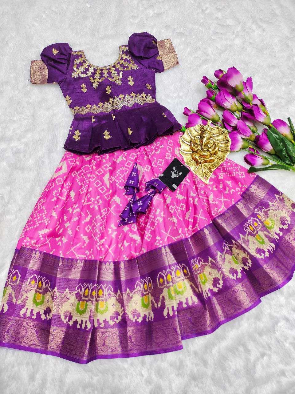 Ynf Pure Silk RIN161 RPVR17 Kids Wear Wholesale Kids Lehenga Kids Lehenga Choli Baby Girl Lehenga Manufacturer