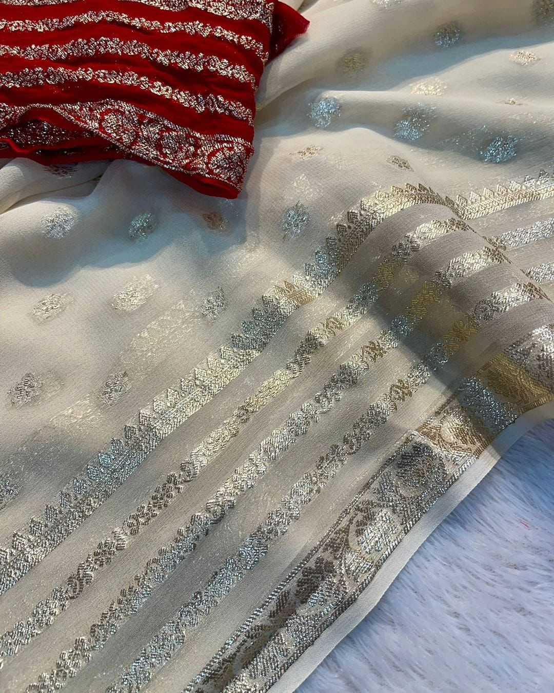 Ynf Pure Viscos RIN104 APE178 Sarees Wedding Collections Festive Collections Wholesale Georgette Sarees Viscose Saree Holi Collections Manufacturer