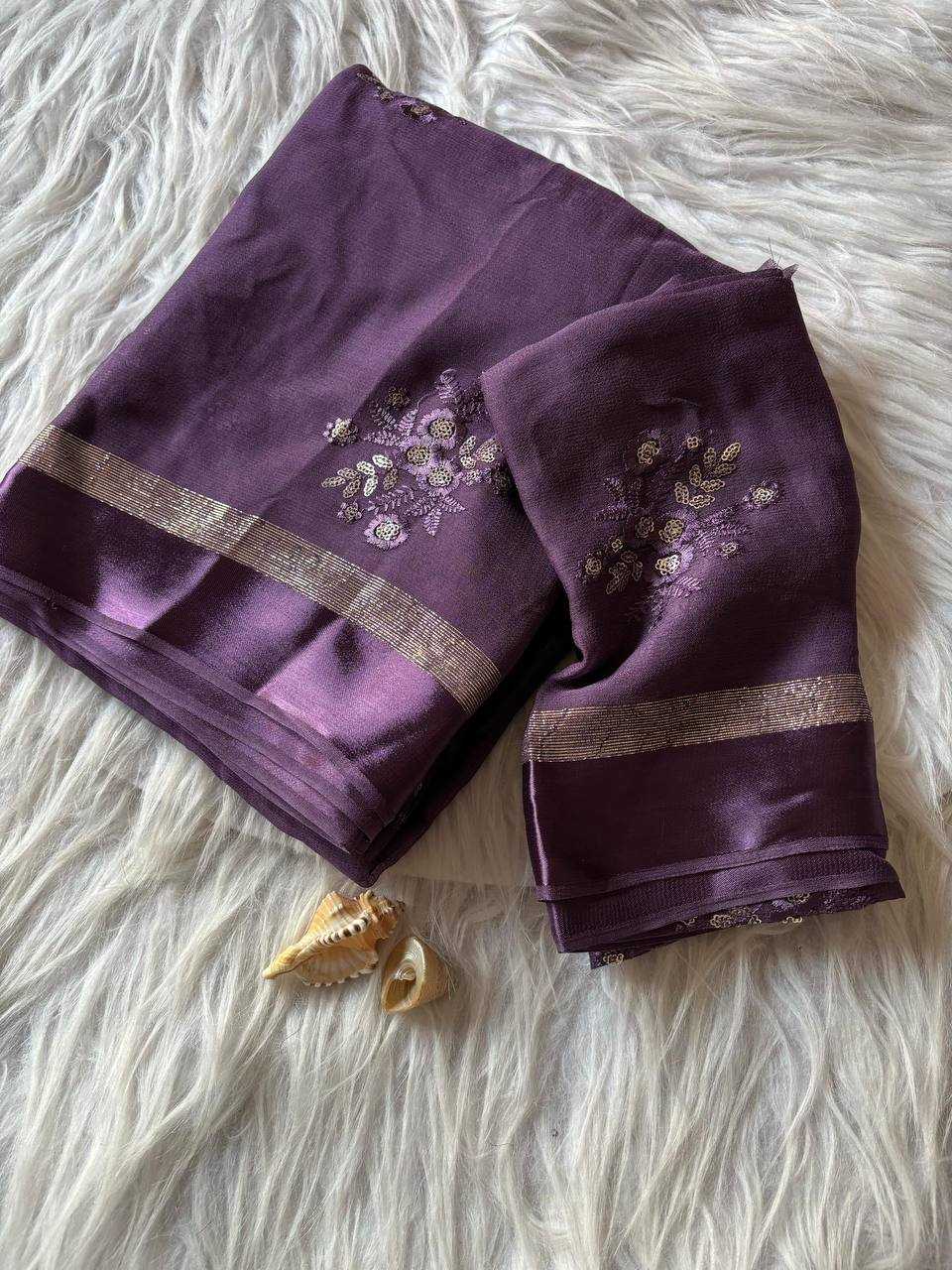 Ynf Pure Viscos RIN124 Viscose Flower Butta Sarees Wedding Collections Festive Collections Wholesale Georgette Sarees Viscose Saree Festive Sarees Manufacturer