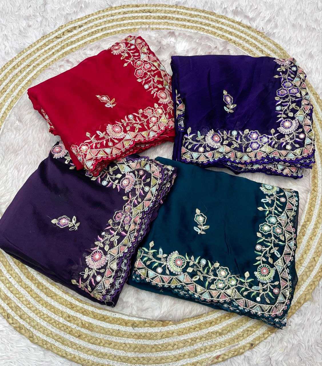 Ynf Rangoli Silk RIN143 522 Sarees Diwali Collections Wedding Collections Wholesale Sequins Work Saree Silk Sarees Sarees With Blouse Manufacturer