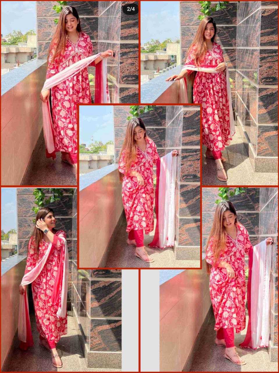 Ynf Rayon KESH354 GRM45 Suits & Dresses Wholesale Alia Cut Suits Embroidery Suits Cotton Suits Manufacturer