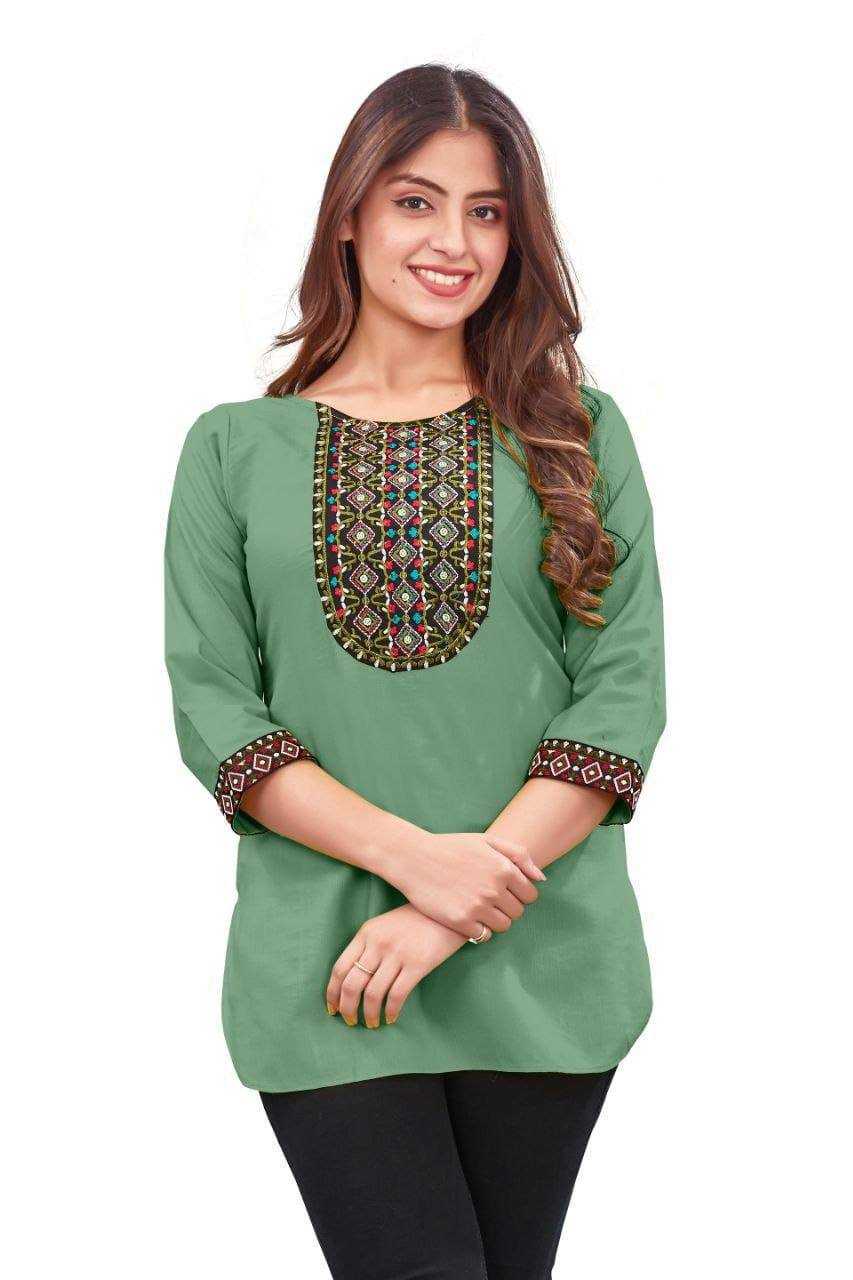 Ynf Rayon KESH358 SHE05 Kurti Diwali Collections Festive Collections Wholesale Casual Kurtis Rayon Kurtis Embroidered Kurtis Manufacturer