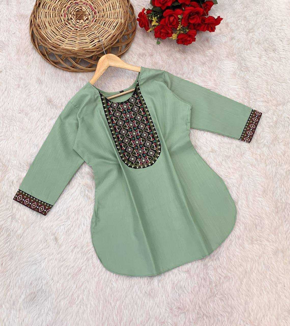 Ynf Rayon KESH358 SHE05 Kurti Diwali Collections Festive Collections Wholesale Casual Kurtis Rayon Kurtis Embroidered Kurtis Manufacturer