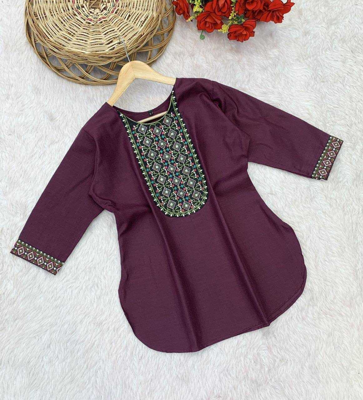 Ynf Rayon KESH358 SHE05 Kurti Diwali Collections Festive Collections Wholesale Casual Kurtis Rayon Kurtis Embroidered Kurtis Manufacturer