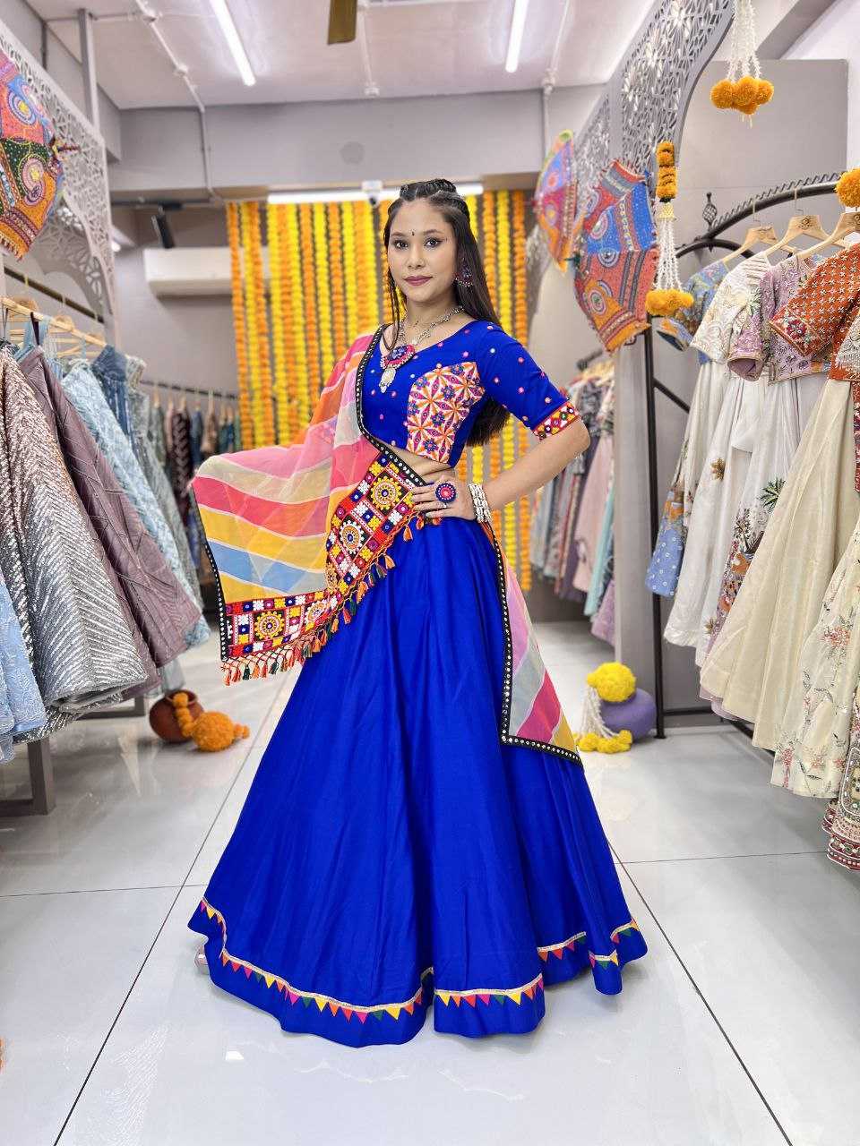 Ynf Rayon KESH406 631 BLUE Lehengas Wholesale Designer Lehenga Fancy Lehenga Traditional Lehenga Manufacturer