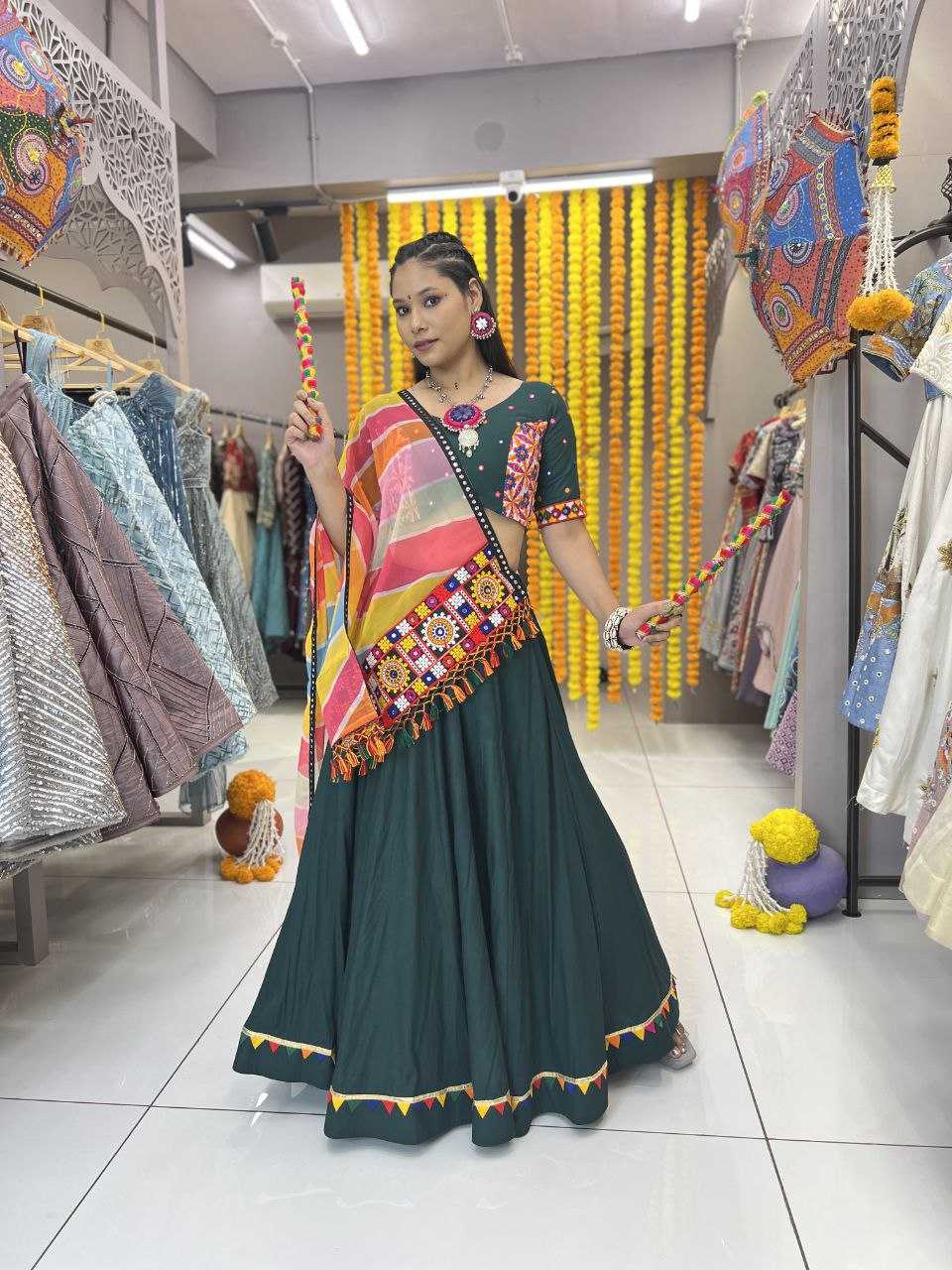 Ynf Rayon KESH406 631 GREEN Lehengas Wholesale Designer Lehenga Fancy Lehenga Traditional Lehenga Manufacturer