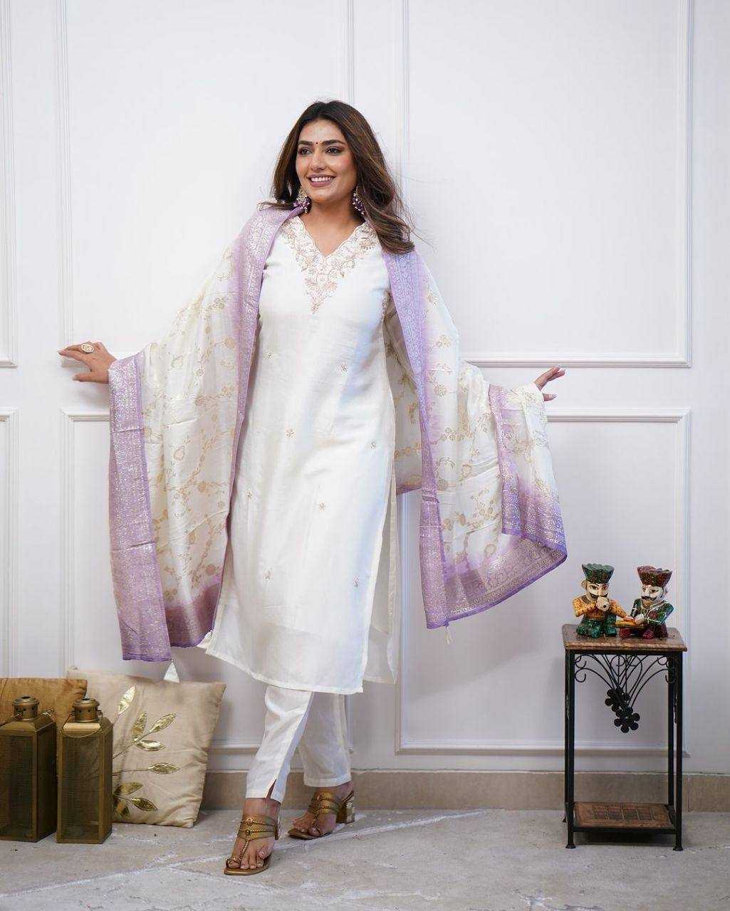 Ynf Rayon KESH434 MNC20 Suits & Dresses Wholesale Ladies Suits Dresses White Salwar Suit Manufacturer