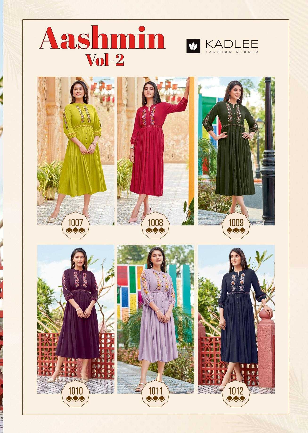 Ynf Rayon KESH442 KADLEE-Ashmin vol 2 Setwise Collections Wholesale Gowns Catalogs Manufacturer