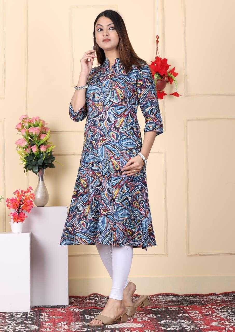 Ynf Rayon KESH443 ALINE KURTI Setwise Collections Wholesale Kurtis Catalogs Manufacturer