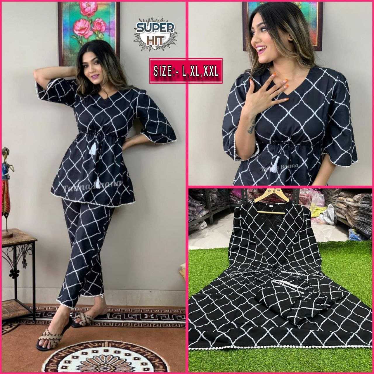 Ynf Reyon Cotton KESH354 GMR17 Western Wears Wholesale Co-ord Set Manufacturer