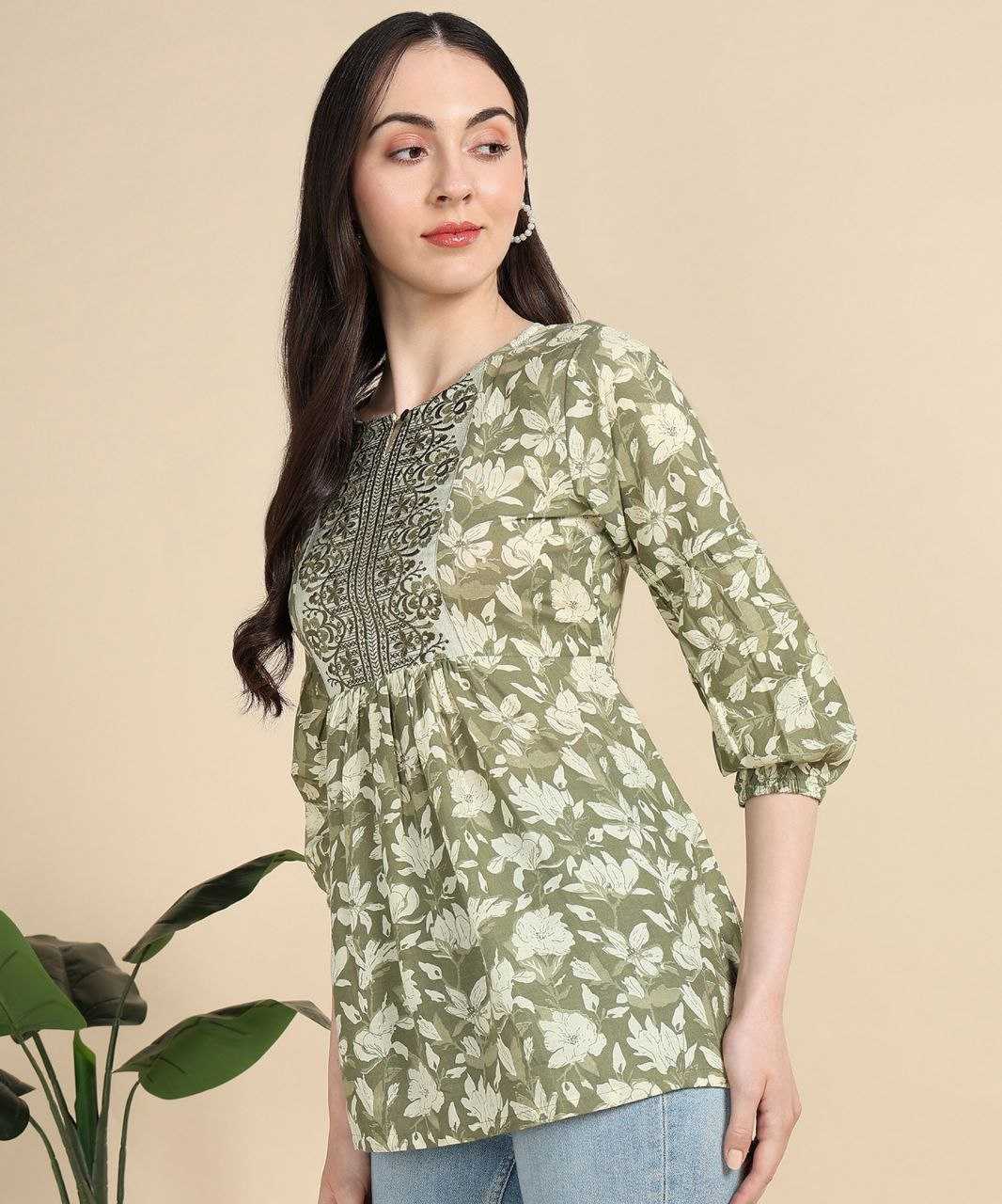 Ynf Rubi cotton KESH453 AMI TOP Kurti Wholesale Casual Kurtis Designer Kurtis Printed Kurtis Manufacturer