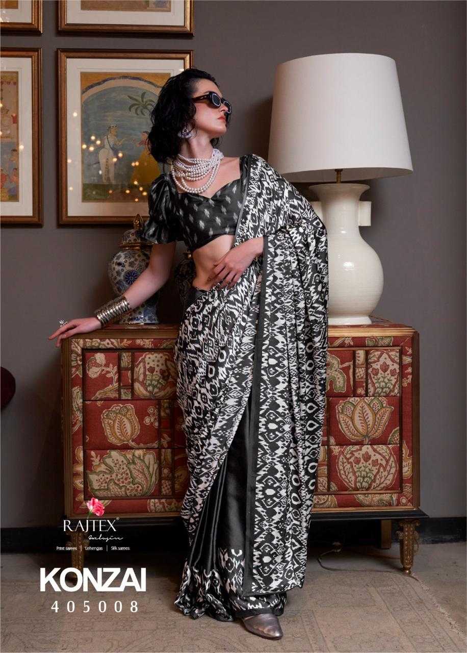 Ynf Satin KESH113 Konzai Sarees Wholesale Printed Sarees Crape Satin Sarees Satin Sarees Manufacturer