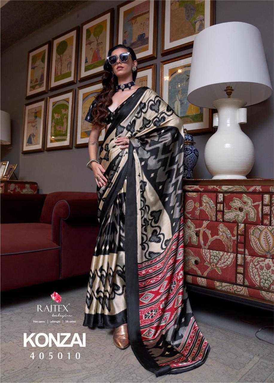 Ynf Satin KESH113 Konzai Sarees Wholesale Printed Sarees Crape Satin Sarees Satin Sarees Manufacturer