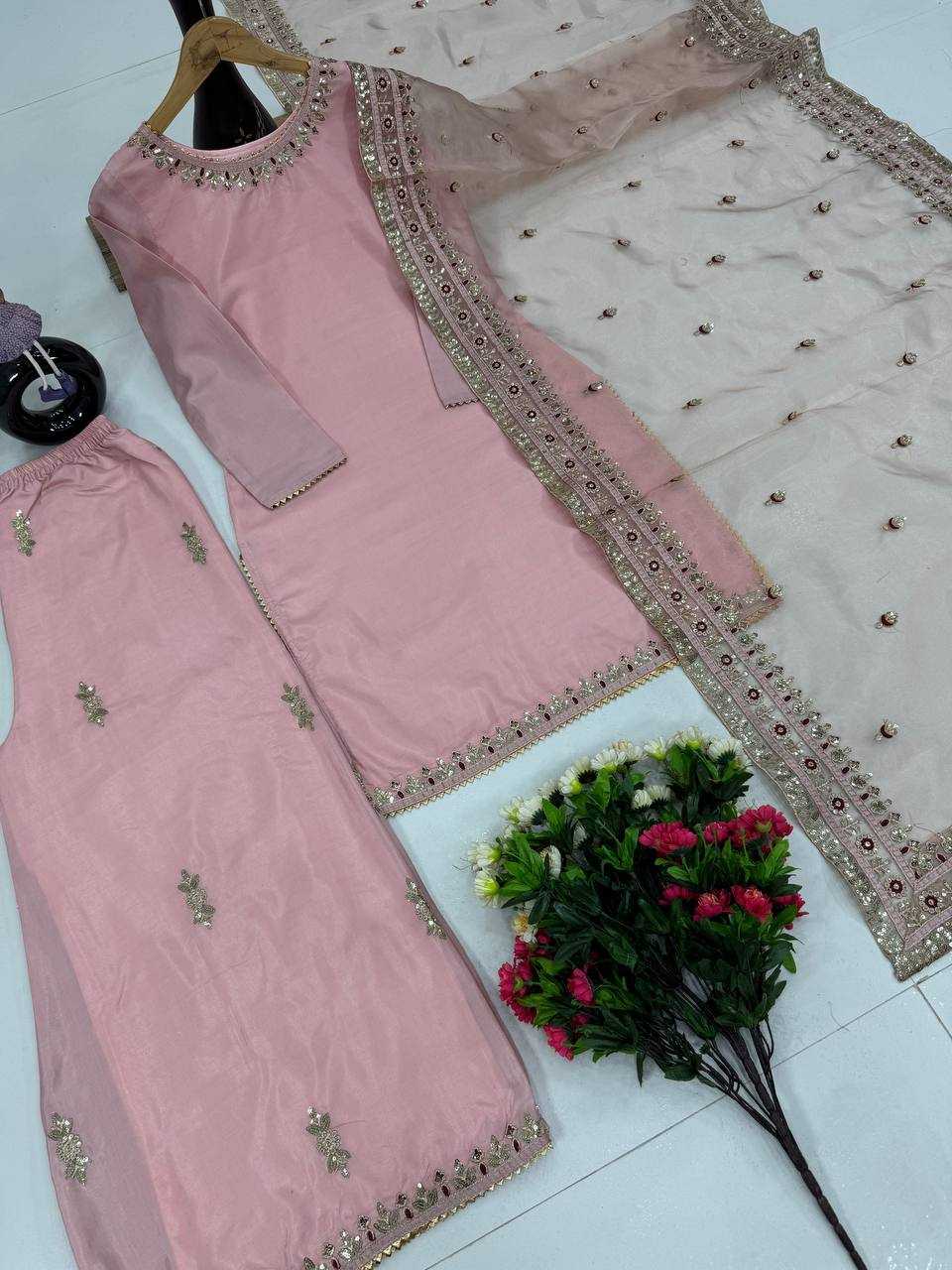 Ynf Satin KESH208 199 Suits & Dresses Wedding Collections Festive Collections Wholesale Ladies Suits Embroidery Suits Palazzo Suit Manufacturer