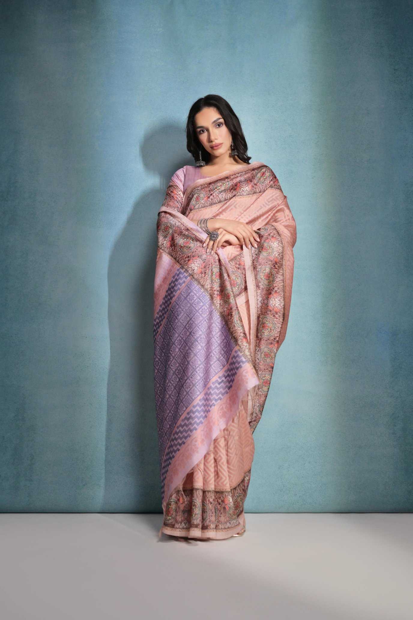 Ynf Silk Cotton KESH165 JAKI Silk Sarees Wholesale Designer Silk Sarees Cotton Silk Sarees Kalamkari Silk Sarees Manufacturer