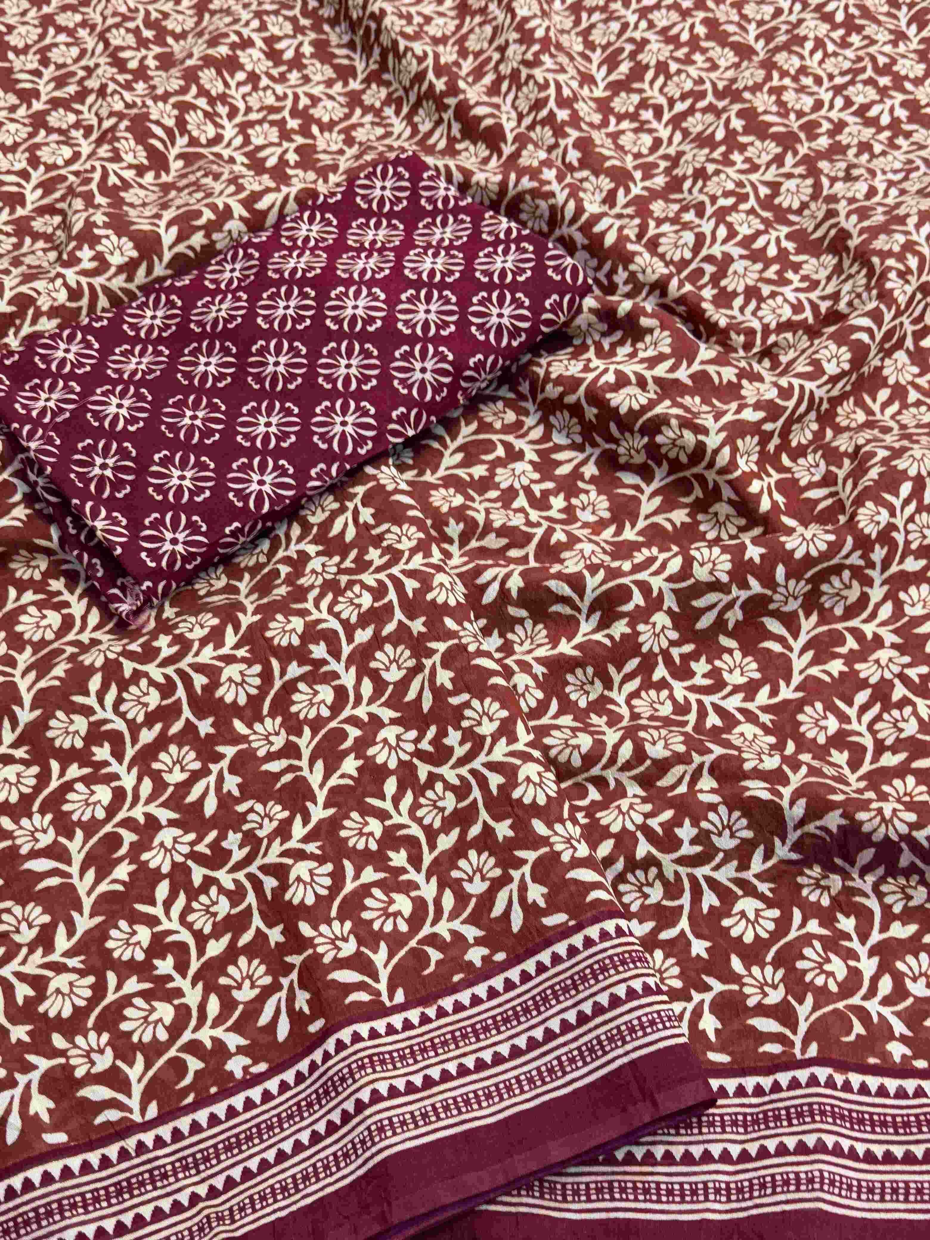 Ynf Silk Cotton KESH298 KVC26 Silk Sarees Wholesale Hand Block Printed Silk Saree Designer Silk Sarees Cotton Silk Sarees Manufacturer