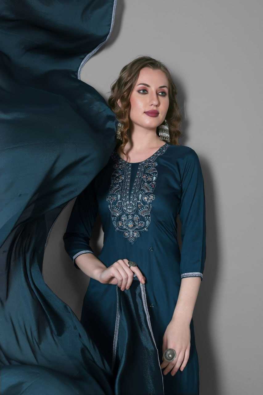 Ynf Silk KESH200 Pushpa Suits & Dresses Wholesale Ladies Suits Embroidery Suits Silk Dresses Manufacturer