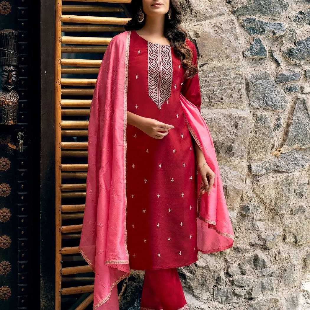 Ynf Silk KESH354 FIZA VOL.1 Suits & Dresses Wholesale Ladies Suits Embroidery Suits Chanderi Suit Manufacturer