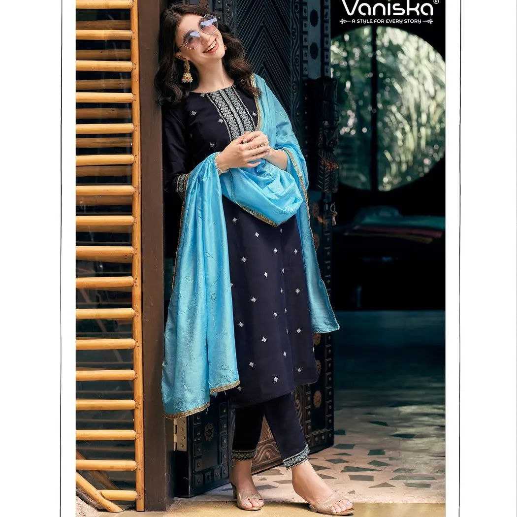 Ynf Silk KESH354 FIZA VOL.1 Suits & Dresses Wholesale Ladies Suits Embroidery Suits Chanderi Suit Manufacturer