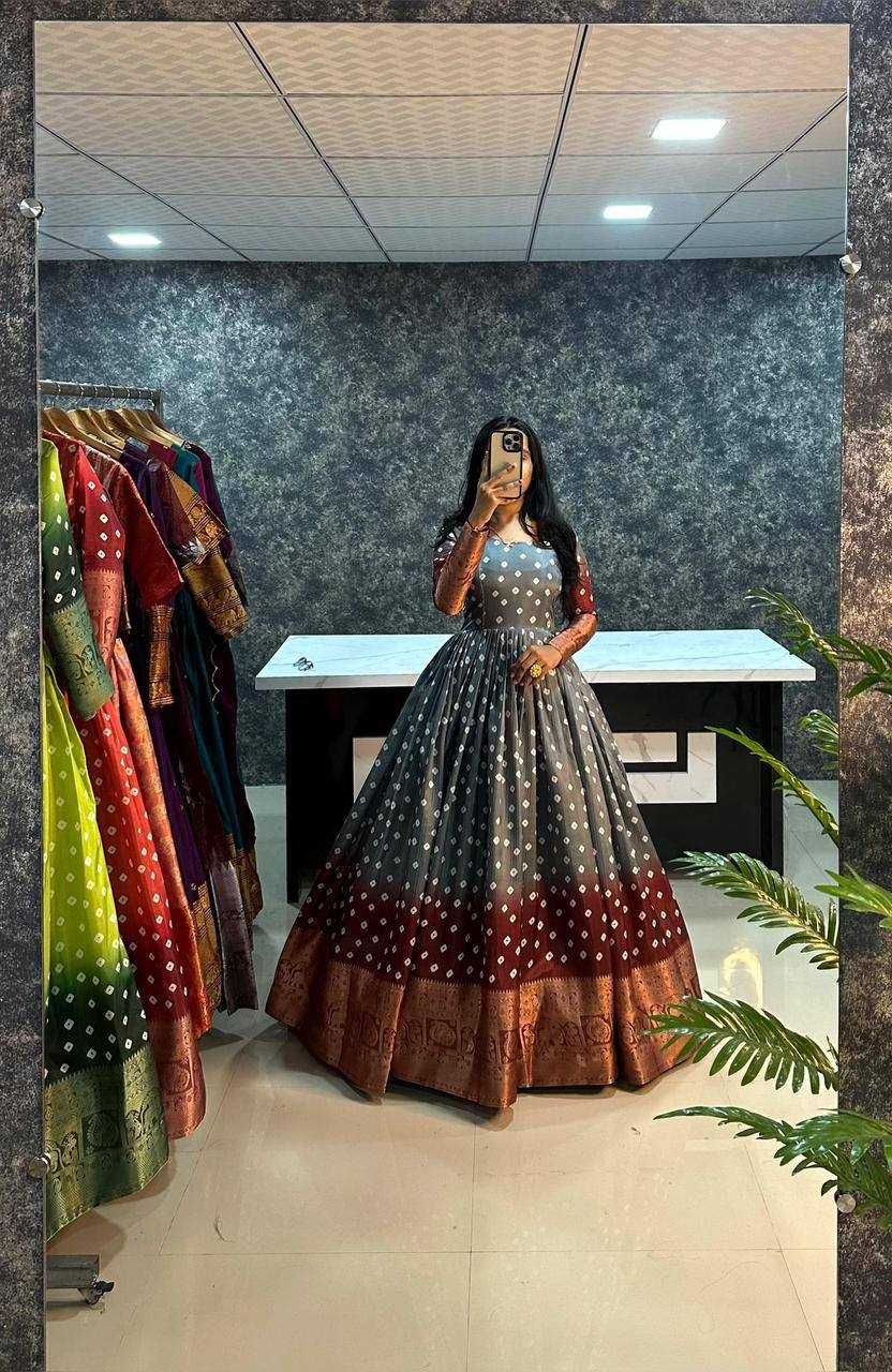 Ynf Silk KESH434 MCN71 Gowns Wholesale Designer Gowns Silk Gowns Gown With Dupatta Manufacturer