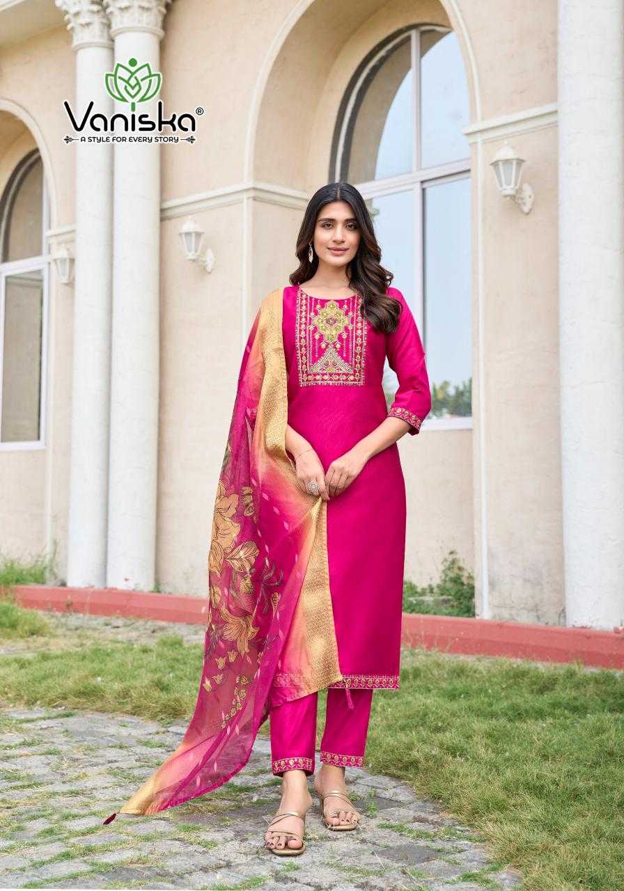 Ynf Silk KESH443 VANIKSHA-MAHARANI VOL.1 Setwise Collections Wholesale Kurtis Catalogs Manufacturer