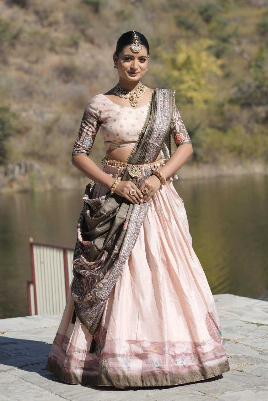 Ynf Silk RIN119 9012 Lehengas Wedding Collections Festive Collections Wholesale Silk Lehenga Printed Lehenga Lehenga With Cancan Manufacturer