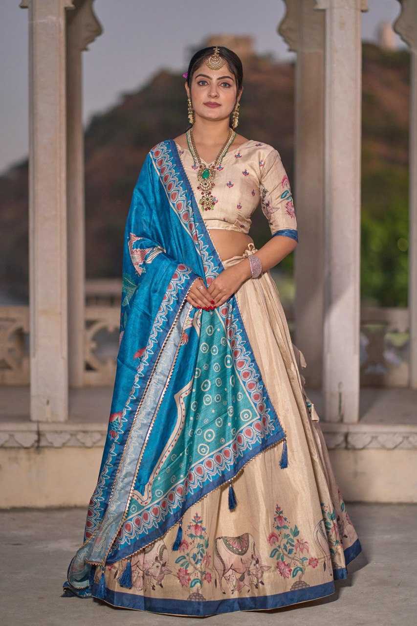 Ynf Silk RIN119 9021 Lehengas Wedding Collections Festive Collections Wholesale Silk Lehenga Printed Lehenga Lehenga With Cancan Manufacturer