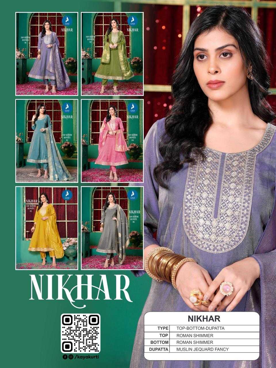 Ynf Simar silk KESH443 KAYA KURTI-NIKHAR Setwise Collections Wholesale Kurtis Catalogs Manufacturer