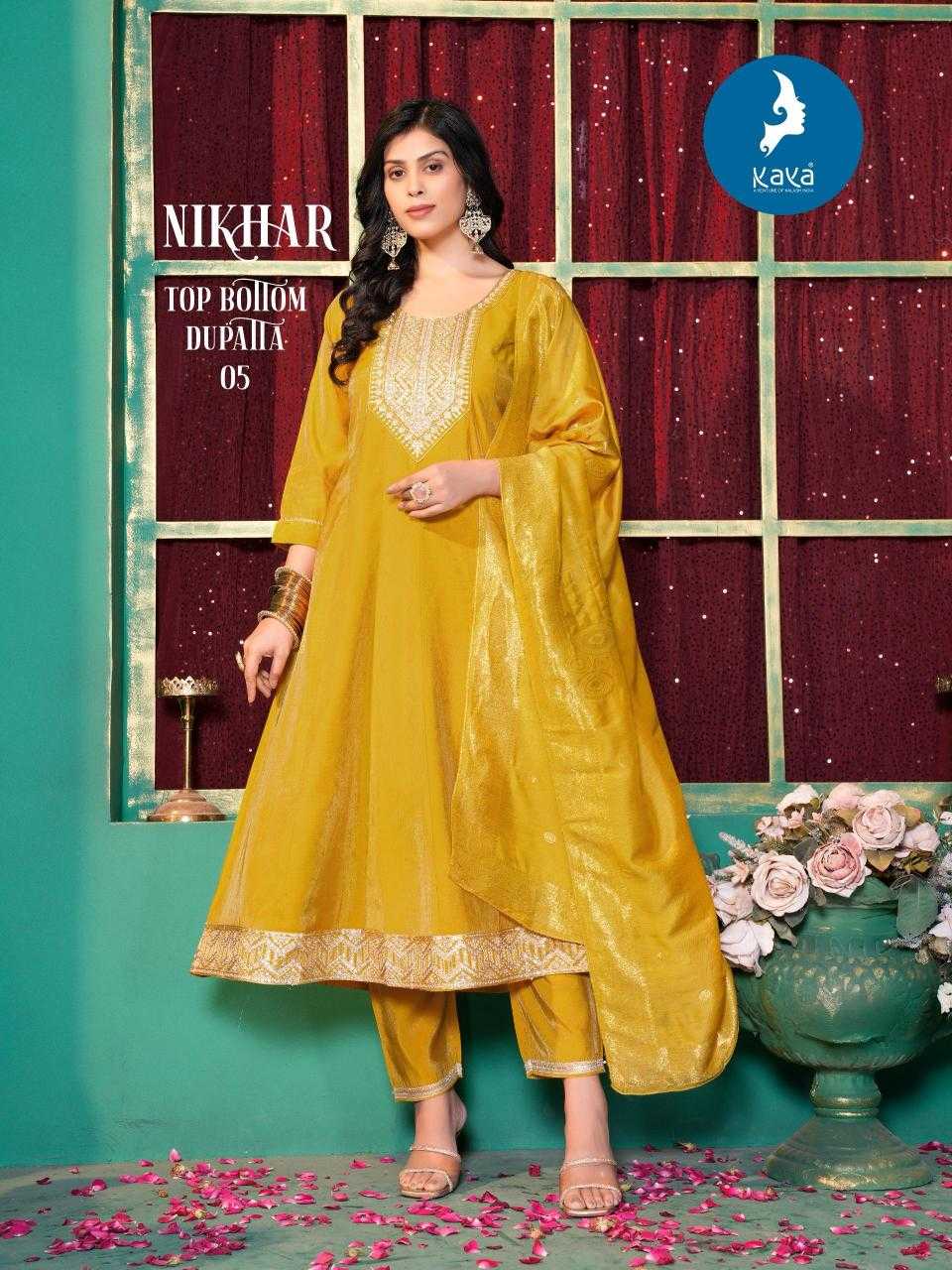 Ynf Simar silk KESH443 KAYA KURTI-NIKHAR Setwise Collections Wholesale Kurtis Catalogs Manufacturer