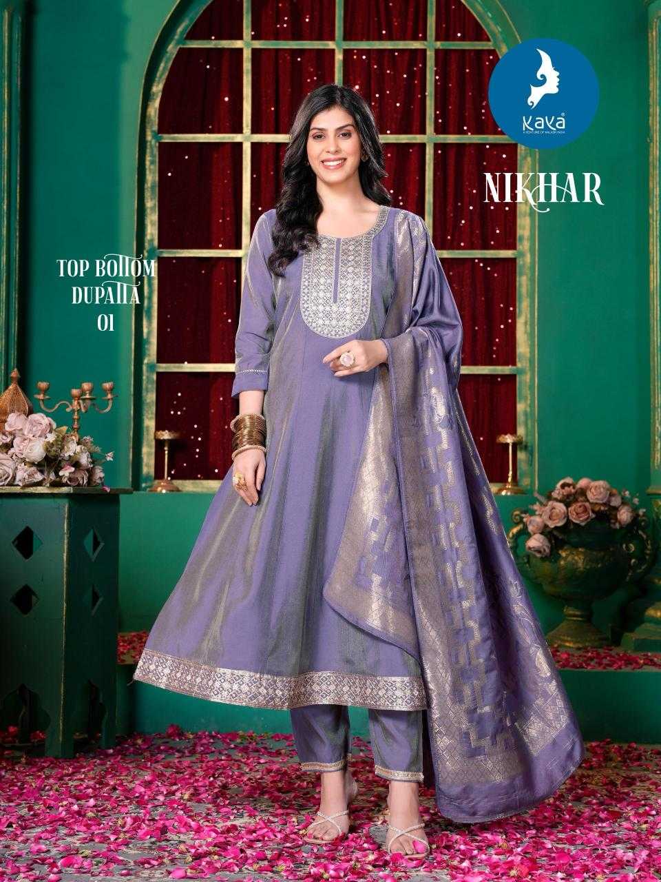 Ynf Simar silk KESH443 KAYA KURTI-NIKHAR Setwise Collections Wholesale Kurtis Catalogs Manufacturer