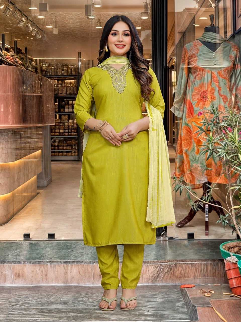 Ynf Slub Silk KESH396 109 Suits & Dresses Kurti Festive Collections Wholesale Ladies Suits Kurti Bottom With Dupatta Embroidered Dresses Manufacturer