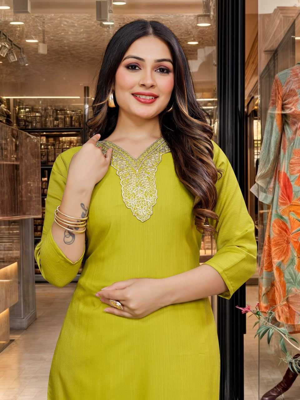 Ynf Slub Silk KESH396 109 Suits & Dresses Kurti Festive Collections Wholesale Ladies Suits Kurti Bottom With Dupatta Embroidered Dresses Manufacturer