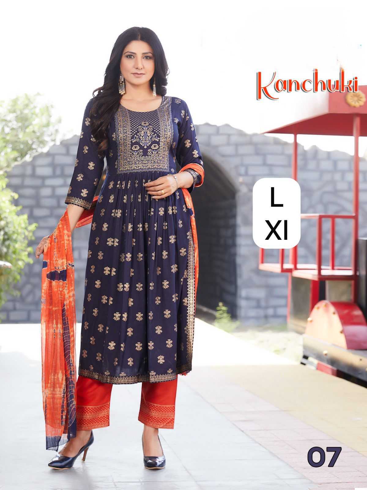 Ynf Slubby KESH175 DVF KANCHUKI Suits & Dresses Wholesale Ladies Suits Dresses Printed Dresses Manufacturer