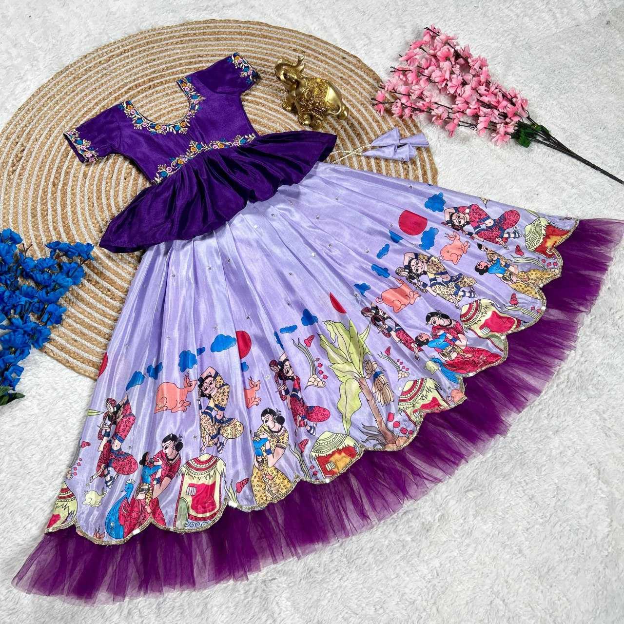 Ynf soft chinon KESH109 RRKT02 Lehengas Kids Wear Wholesale Kids Lehenga Kids Ghagra Choli Kids Lehenga Choli Manufacturer